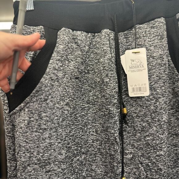Minerva mens medium grey pants- joggers NEW - Picture 6 of 6